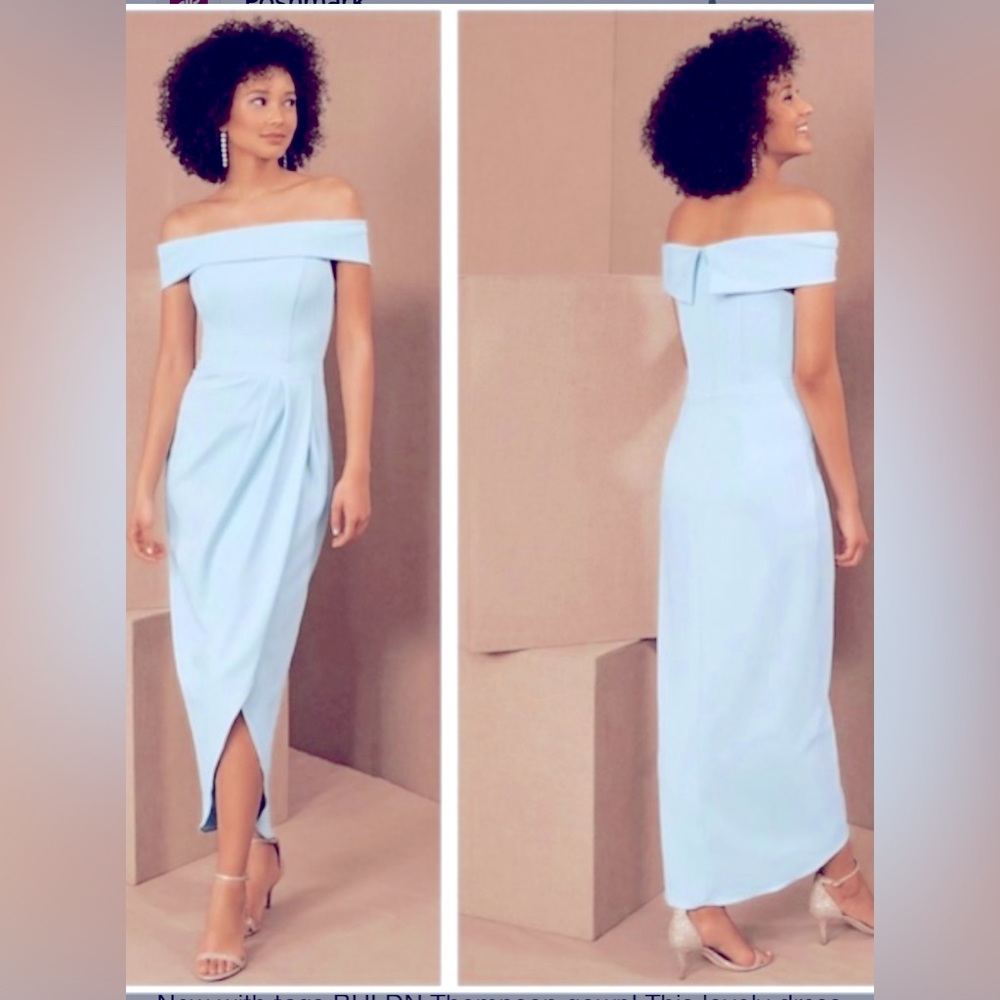 BHLDN pale blue formal dress